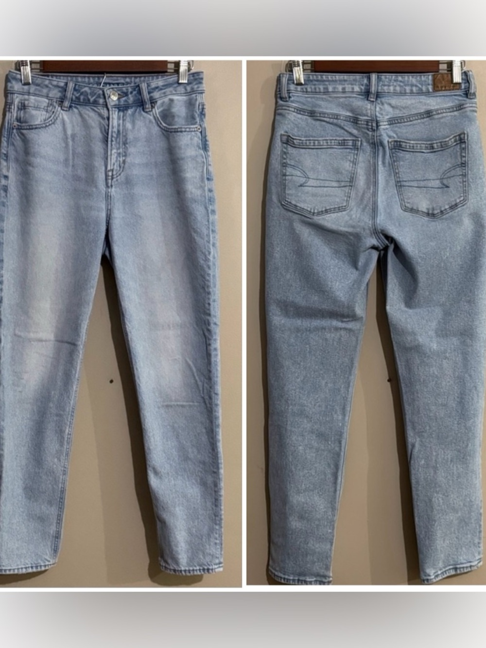 American Eagle Outfitters High Waisted Mom Jean Light Blue Denim Women's
Size 4 - Picture 8 of 8
